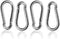 ReNext 4 Pack 2 Inch Stainless Steel 304 Spring Snap Link Hook Carabiner, Set of 4, Not for Climbing