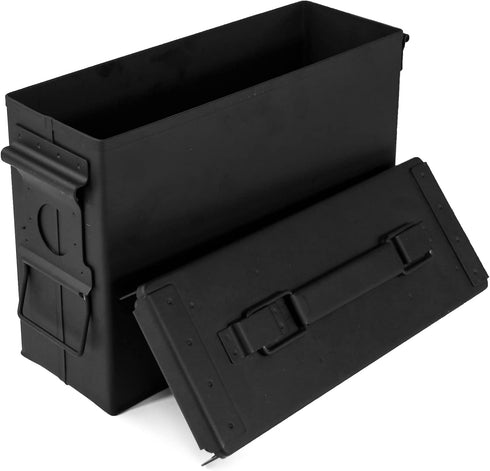 GUGULUZA .30 Cal Metal Ammo Can, Lockable Waterproof & Airtight Ammo Storage Case for Shotgun, Rifles, Pistols