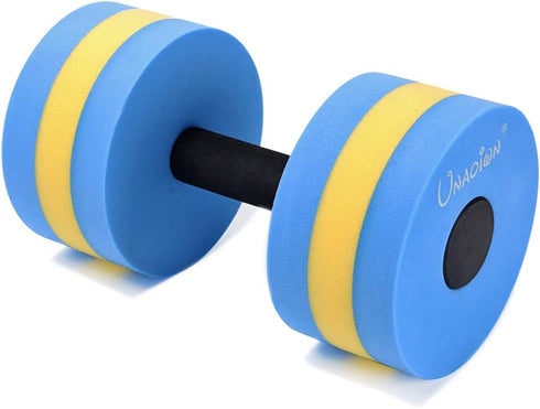 UNAOIWN 2Pcs Water Weights for Pool Exercise, Lightweight Water Dumbbells for Aquatic Resistance Training