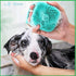 L.B. Dog Bath Brush Silicone, Soft Massage Brush for Cats, Pet Shampoo Dispenser