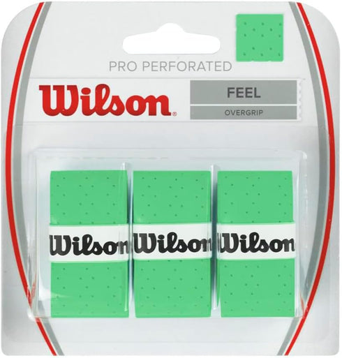 WILSON Perforated Pro Tennis Racquets Over Grip in Green