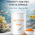 AQUA DEBEAT 2.82 oz (80 Decapsulated Brine Shrimp Eggs Non Hatching, Feeder Included, Natural High Protein Fish Food
