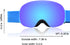 Magnetic Adsorption Lens Anti Fog Ski Goggles - Replaceable Lenses with UV Protection, Ultra HD Comfy