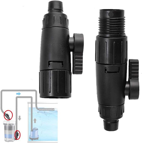 Tnfeeon Aquarium Hose Valve, Fish Hose Pipe Quick Release Connector Adapter for Aquarium Filter (12mm to 16mm)