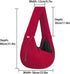 FDJASGY Small Pet Sling Carrier - Hands Free Reversible Pet Papoose Bag with Safety Belt for Outdoor