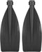 Tbest Kayak Paddle Replacement Blade, 1 Pair Black Oar Replacement Accessories