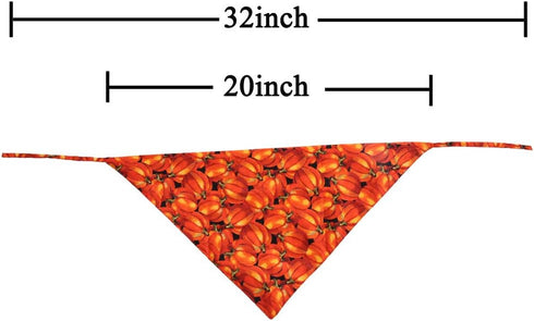Halloween Dog Bandana, 4 PCS/Pack, Reversible Triangle Bibs Scarf Accessories for Large Dogs Cats Pets