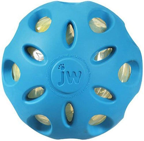 JW Pet Crackle Heads Crackle Ball Crunchy Noise Chew Fetch Toy for