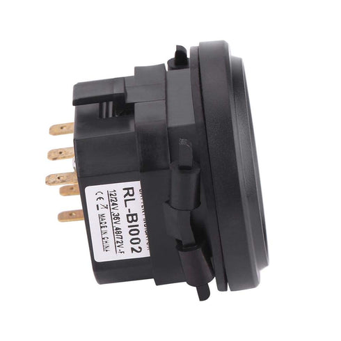 Golf Cart Battery Indicator 12V/24V/36V/48V/72V LED Digital DC Electricity Meter for Golf Carts