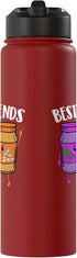 Peanut Butter Shirts Best Friends - Peanut Butter Lover Jelly Stainless Steel Insulated Water Bottle