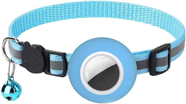 Hepplly Tracker-Ready Breakaway Cat Collar (No Tracker Included) - Detachable GPS Holder +