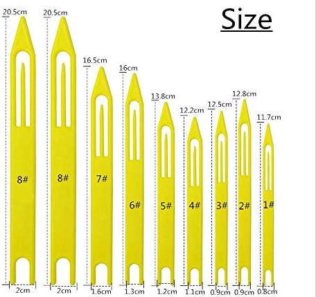 Fishing Net Repair Needle Kit: 9pcs Shuttles for Weaving and Sewing Fish Cast Net