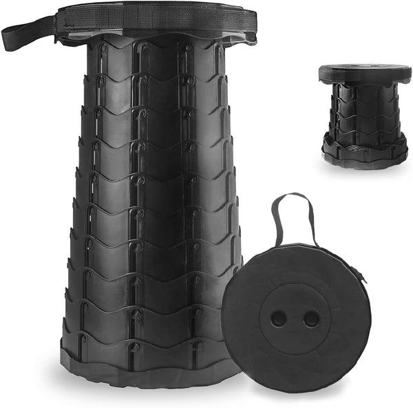 Generic Upgraded Collapsible Stool,Load Capacity 440lbs, Lightweight Yet More Sturdy,Portable Retractable Folding Telescoping,Foldable