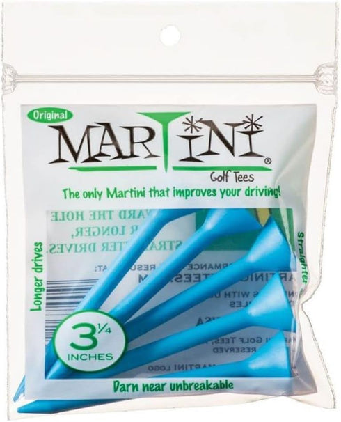 J & M Martini Tee, 5 Pack, 3", Blue
