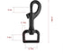 Swivel Eye Bolt Snap Hooks, Black Heavy Duty Dog Leash Clips, Dog Leash Clasp Trigger Snaps 3/4" 4pcs