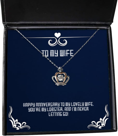 Generic Special Wife Gifts, Happy Anniversary to My Lovely Wife. You're My Lobster,