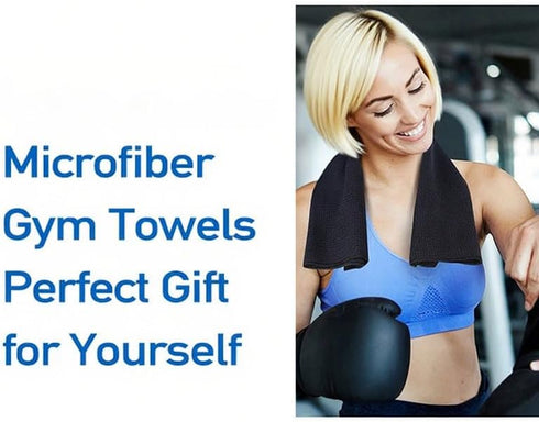 Tyxzle 15.75" 23.6" Premium Waffle Weave Sports Towel - Ultra Absorbent Microfiber Gym Towel - Quick Dry, Non-Slip