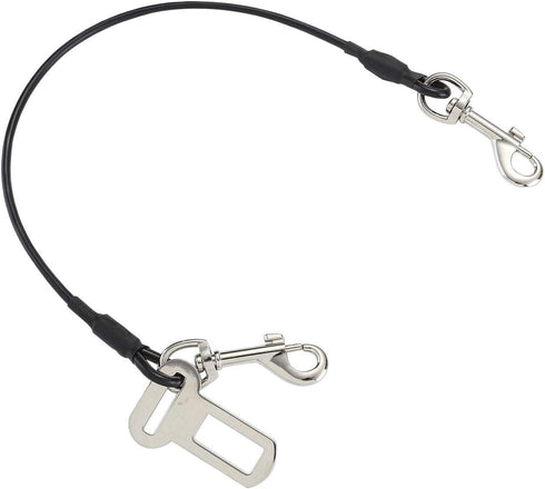 Mogoko Chew Proof Dog Car Seatbelt Safety Restraint, Stainless Steel Dog Leash, S Size, 24 inch