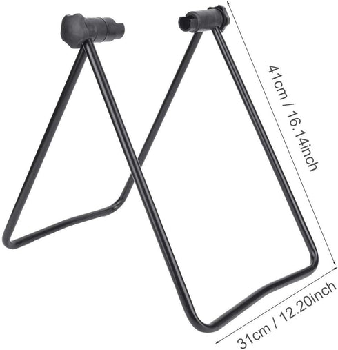 VGEBY Portable & Foldable Bike Support Bracket, 12" Black Steel Tube