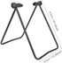 VGEBY Portable & Foldable Bike Support Bracket, 12" Black Steel Tube