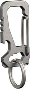 FULLGUEEN Titanium Heavy Duty Keychain Carabiner, Multifunctional EDC Key Clip with Bottle Opener