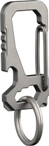 FULLGUEEN Titanium Heavy Duty Keychain Carabiner, Multifunctional EDC Key Clip with Bottle Opener