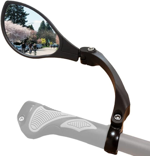 Hafny HD Blast-Resistant Bike Mirror, Adjustable Rotatable Rearview Mirror for Bicycle