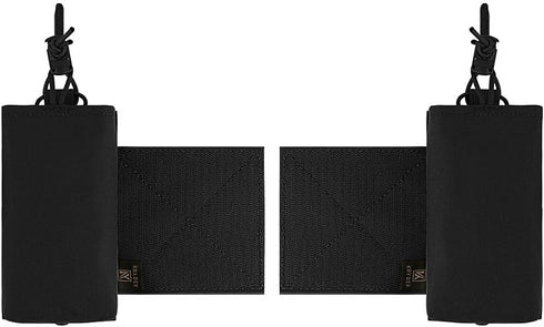 KRYDEX Mag Holder Radio Pouch with Hook and Loop Cummerbund for Tactical Chest Rig Vest