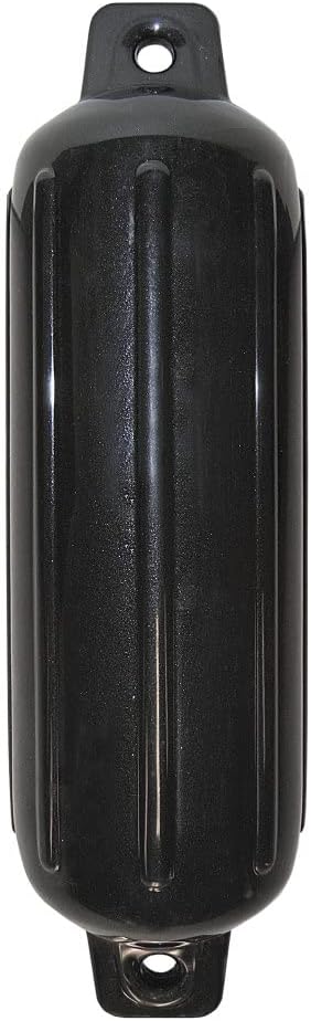 TAYLOR MADE Storm Gard Inflatable Vinyl Fender, 6.5" x 22", Black Onyx