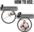 6 Mobi Lock Pcs Ball Pump Inflation Needle - Stainless Steel Air Pump Needles - Ideal for Blowing Up Football
