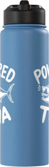 Tuna Fish Tuna Lovers Powered By Tuna Stainless Steel Insulated Water Bottle