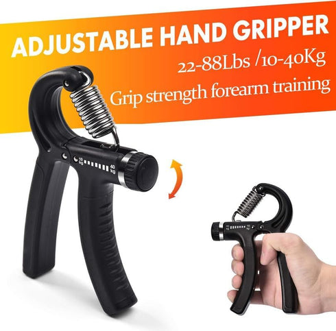 Grip Strength Trainer 7 Pack, Adjustable Finger Stretcher Resistance Bands, Hand Gripper Strength Ring & Stress Ball