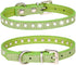 Cute Dazzling Sparkling Elegant Fancy Small Pet Cat Dog Puppy Collar, 1 Rows Bling Rhinestone Crystal, Suede Leather