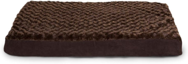 Furhaven Cooling Gel Dog Bed for Medium/Small Dogs | Removable Washable Cover, Up to 35 lbs - Chocolate