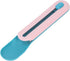Zerodis Cat Wet Treats Dispenser, PP Plastic Cat Food Spoon for Feeding Supplies (Blue Spoon with Handle)