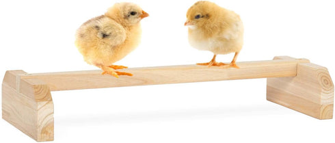 PETSFIT Chick Roosting Bar: Solid Wooden Thicken Rooster Perch for Coop and Brooder, Prevent Rotation Design for Birds