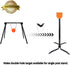 Highwild 2x4 Target Hanger | Adjustable Height Steel Post Target Stand Base for AR500 Steel Gong Targets