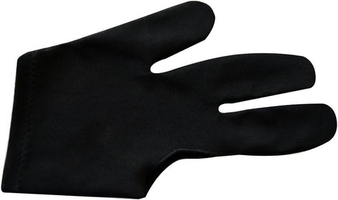 Lot of 6 Champion Sport Black Pool Gloves, Left Handed (6 Gloves)