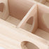 Interactive Wooden Hamster Maze Toy with Organic Glass