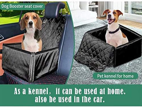 Flow.month 2 1 Pet Front Seat Cover Pet Booster Seat,Deluxe in Dog Seat Cover for Cars Waterproof Dog Front Seat Cover