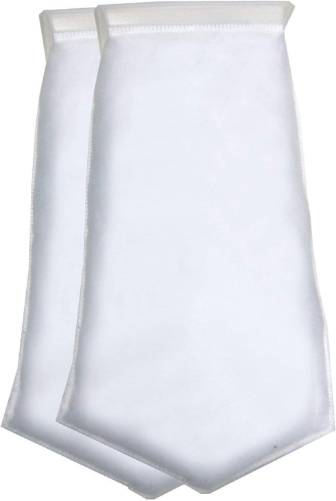 2 Pack - 4.5 Inch 200 Micron Aquarium Felt Filter Bags - 7x4.5" Rectangle Filter Sock - Fits Eshopps