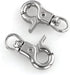 Snap Hook DGHAOP, 4pcs Zinc Alloy 30mm Key Chain Snap Hook for Pets Cage Hook, Silver Tone