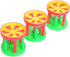 QBLEEV Bird Roller Rattles Toys - Parrot Foot Toys, Foraging Chewing Bell Training Trick Toys, 3 Pack