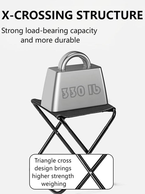 BSELUTNGY Outdoor Folding Stool Lightweight Foldable Chairs for Outside Waterproof Camping Stool Portable Seating