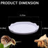 DQITJ 2 Pcs Snail Water and Food Bowl Hermit Crab Feeding Dish for Snail Crab Millipede Cricket Tarantula Insect