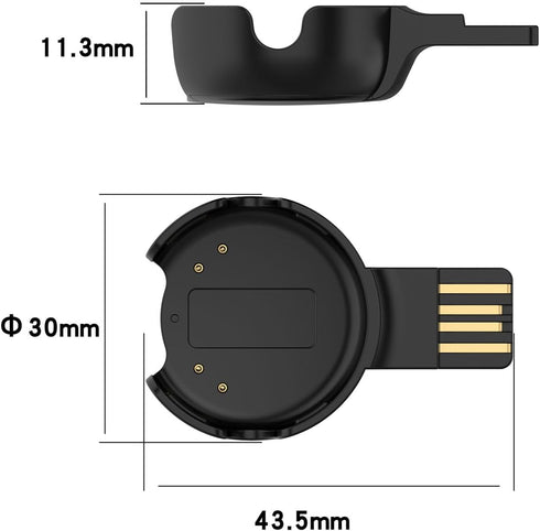 for Polar Verity Sense Charger, Replacement USB Charging Cable Charger Dock for Polar Verity Sense/for Polar OH1 Heart Rate Sensor