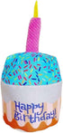 Pet Dog Birthday Cake Cupcake Plush Squeaker Toy, Dog Cat Supplies Gift
