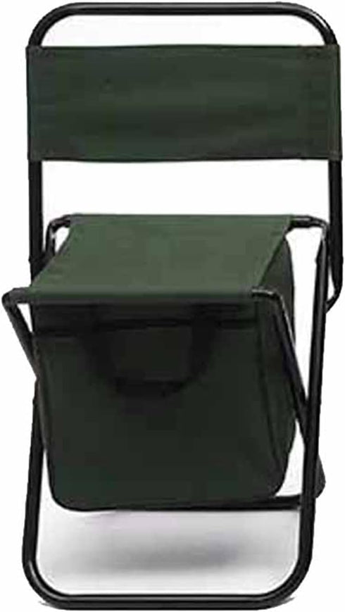 ERYUE Folding Chair Outdoor Portable Fishing Leisure Chair with Storage Pocket Bag, High