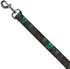 Buckle-Down Pet Leash - Owls in Trees Turquoise - 4 Feet Long - 1.5" Wide