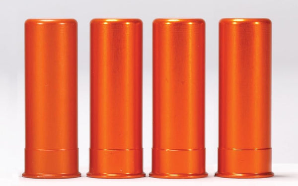 A-ZOOM 12 Gauge SNAP-Cap, Orange, 4PK